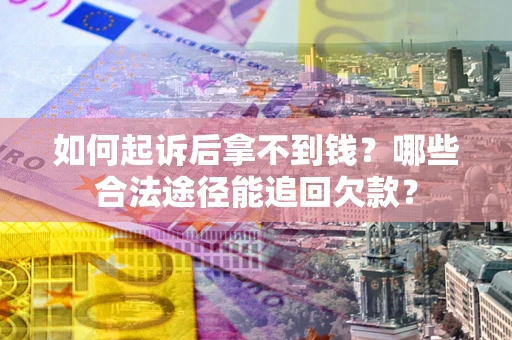 济南如何起诉后拿不到钱？哪些合法途径能追回欠款？