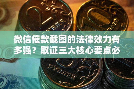 济南微信催款截图的法律效力有多强？取证三大核心要点必须知道！