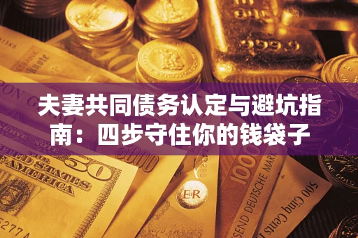 济南夫妻共同债务认定与避坑指南：四步守住你的钱袋子