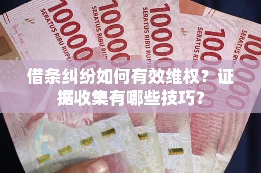 济南借条纠纷如何有效维权？证据收集有哪些技巧？