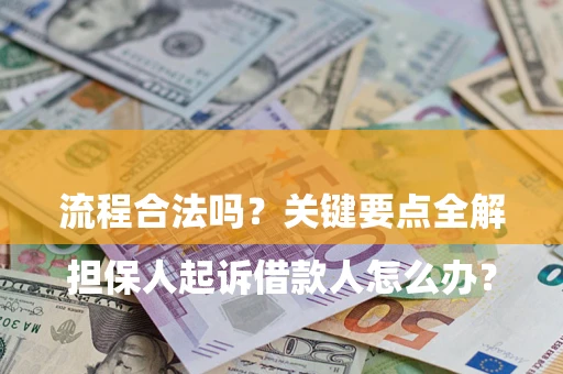 济南

担保人起诉借款人怎么办？流程合法吗？关键要点全解析