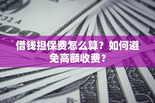 济南借钱担保费怎么算？如何避免高额收费？