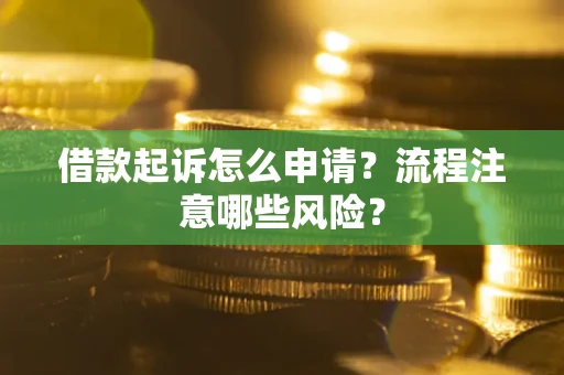 济南借款起诉怎么申请？流程注意哪些风险？
