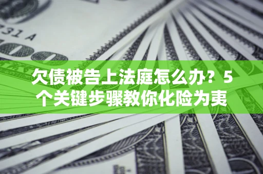 济南欠债被告上法庭怎么办？5个关键步骤教你化险为夷
